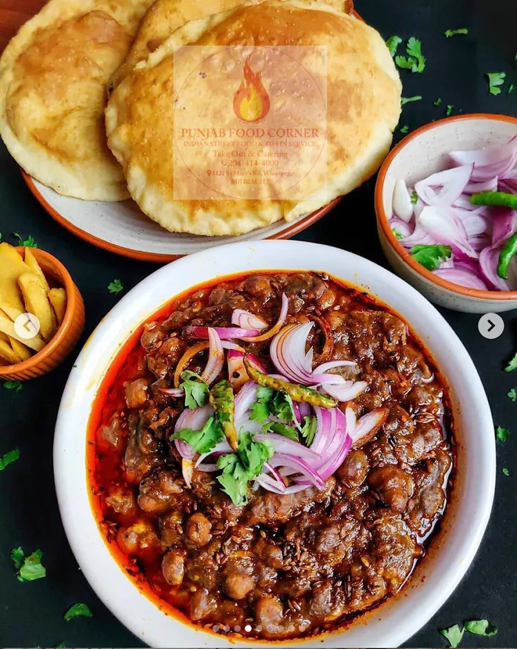  Indian street food platter at Punjab Food Corner St. Vital Winnipeg